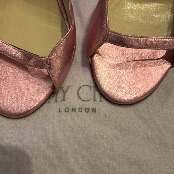 Jimmy Choo Coupe metallic sandals in pink - Picture 9 of 9